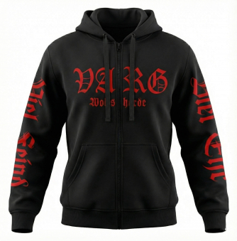 VARG - Wolfshorde Premium  Zipper 5XL Schwarz/Rot (Limited Edition)